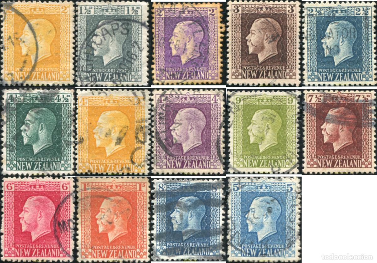 Sellos: 781076 USED NUEVA ZELANDA 1915 REY GEORGE V