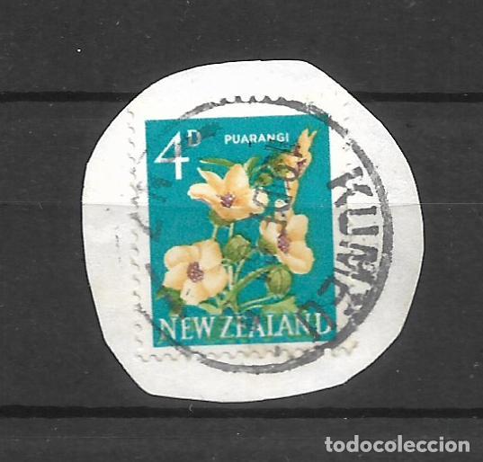 Sellos: nueva zelanda 1964 KUMEU usado flora- 10/4