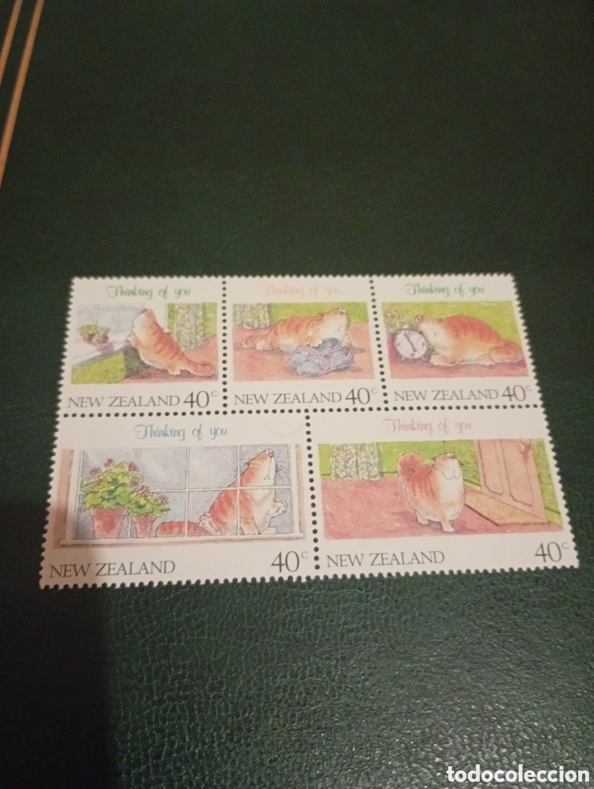 Sellos: Nueva Zelanda 1991 Gatos