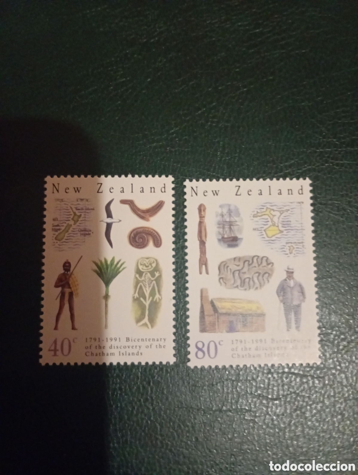 Sellos: NUEVA ZELANDA SG1585/6 1991 ISLAS CHATHAM MNH