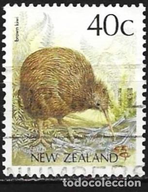 Sellos: Nueva Zelanda 1988 - Mi 1051A - YT 1014 - Ave : Kiwi