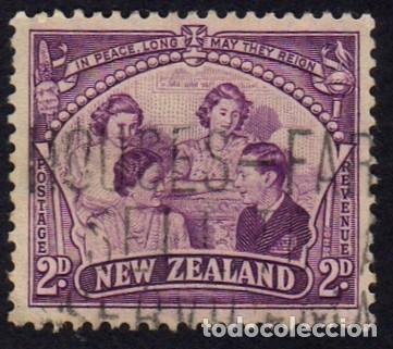 Sellos: Nueva Zelanda. Familia RealI. 1946. YT-275. Usado.