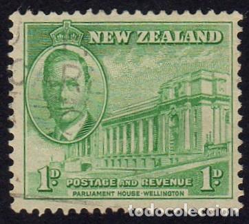 Sellos: Nueva Zelanda. George VI. 1946. YT-273. Usado.