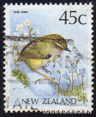 Sellos: Nueva Zelanda. Fauna. Kock Wren. 1991. YT-1127a. Usado.