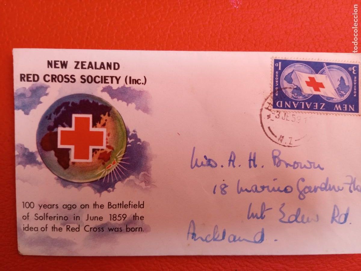 Sellos: NUEVA ZELANDA, , SPD , 1959, CRUZ ROJA