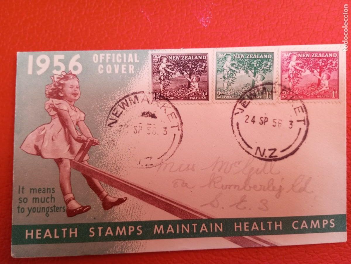 Sellos: NUEVA ZELANDA, , SPD , 1956, INFANCIA
