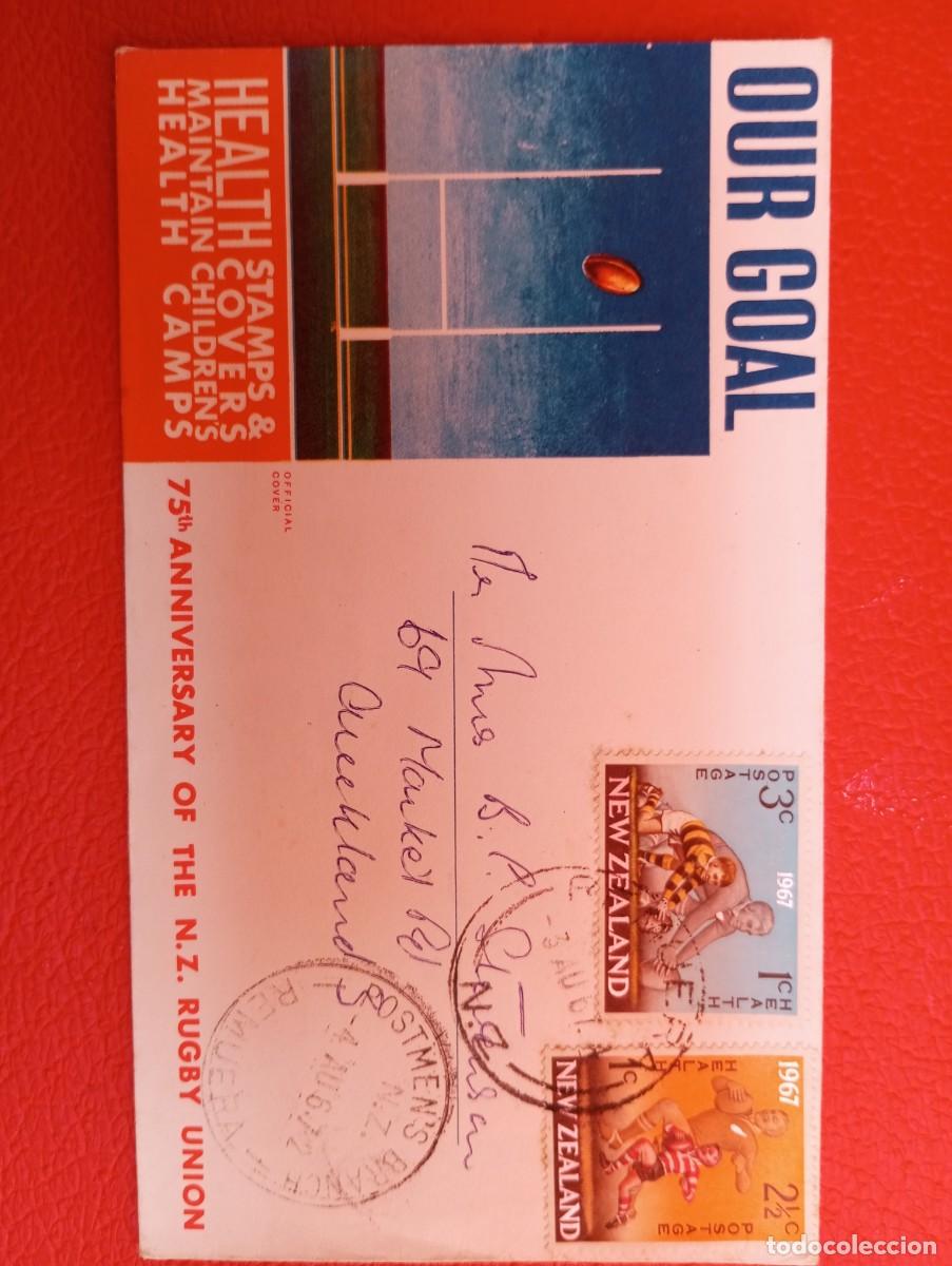 Sellos: NUEVA ZELANDA, , SPD , 1967, DEPORTES, RUGBY