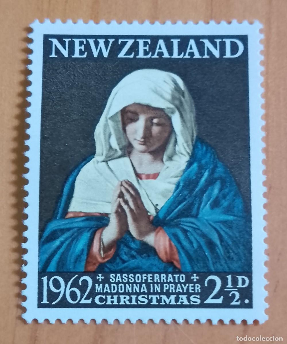 Sellos: NUEVA ZELANDA - V/F 2 1/2 D - 1962, CHRISTMAS