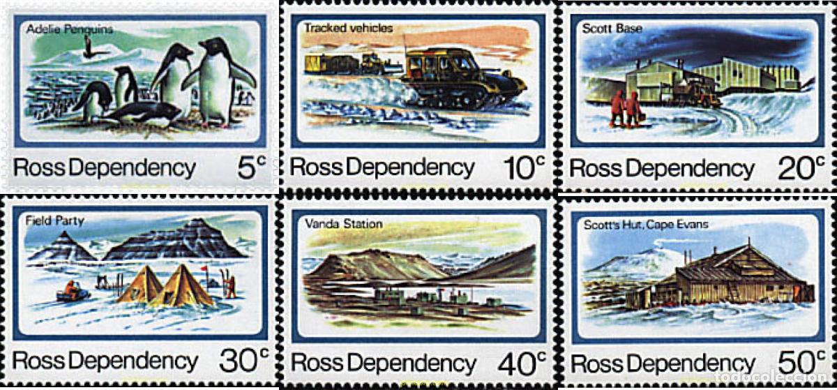 Sellos: 45290 MNH NUEVA ZELANDA. Dependencia Ross 1982 25 ANIVERSARIO DE LA OBERTURA DE LA BASE SCOTT