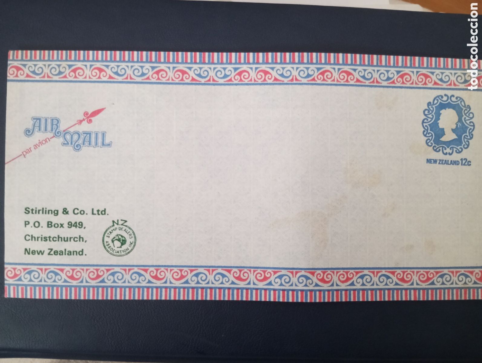 Sellos: NUEVA ZELANDA, SOBRE ENTERO POSTAL