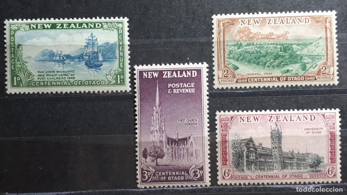 Sellos: NUEVA ZELANDA. A&Ntilde;O 1947. **. YVERT 297/300