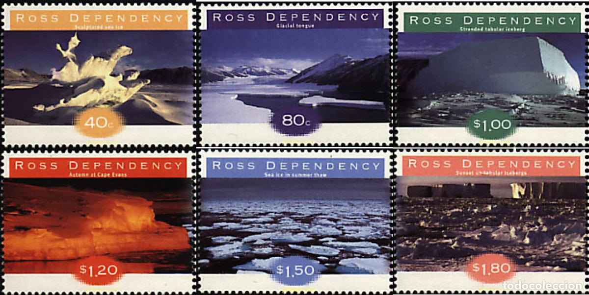 Sellos: 36297 MNH NUEVA ZELANDA. Dependencia Ross 1998 FORMACION DEL HIELO