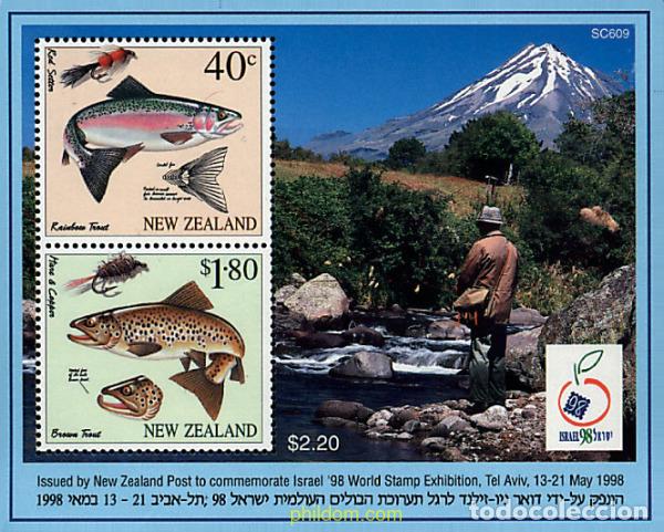 Sellos: 349433 MNH NUEVA ZELANDA 1998 ISRAEL 98. EXPOSICION FILATELICA INTERNACIONAL