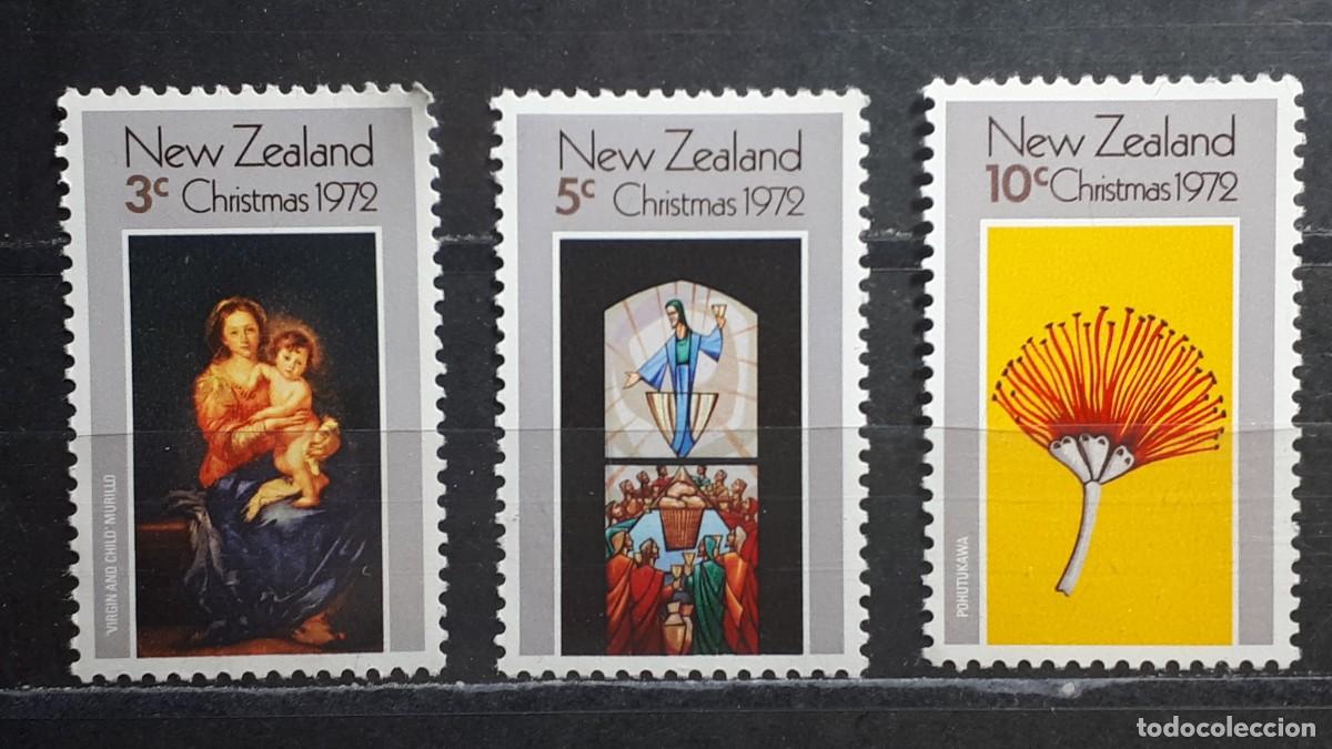 Sellos: NAVIDAD. NUEVA ZELANDA. A&Ntilde;O 1972. **. YVERT 573/5