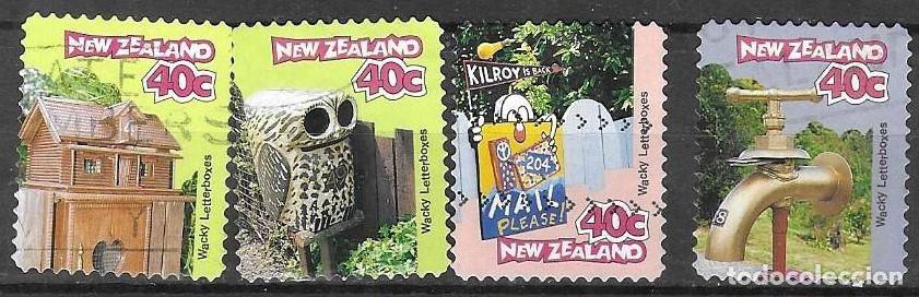 Sellos: SELLOS ADESIVOS USADOS DE NUEVA ZELANDA 1997, YT 1537/ 38 + 1540 + 1545