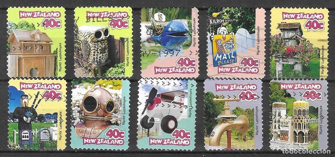 Sellos: SELLOS ADESIVOS USADOS DE NUEVA ZELANDA 1997, YT 1537/ 43