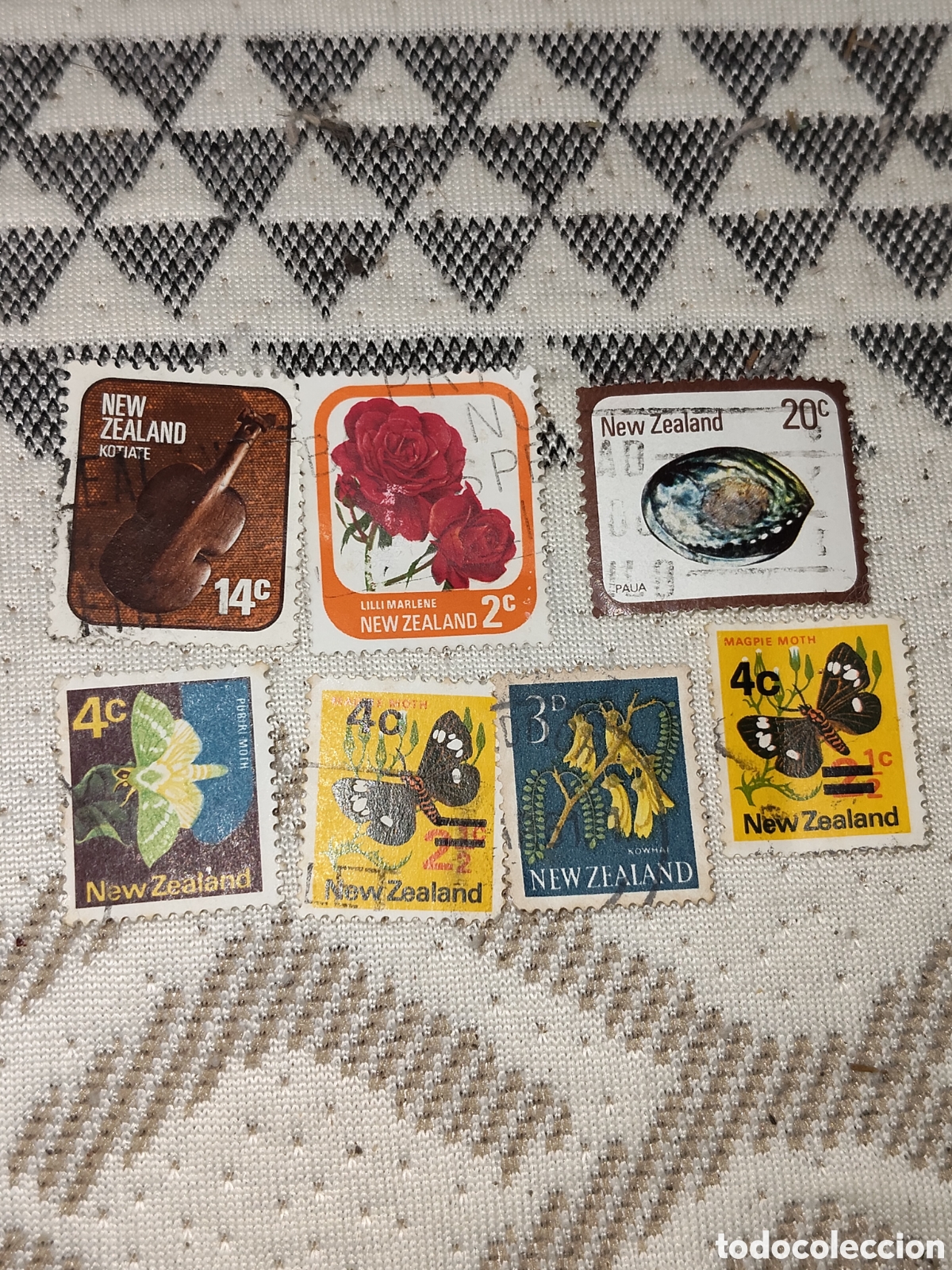 Sellos: 7 sellos Variados de Nueva Zelanda