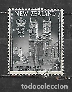 Sellos: 1953: Coronaci&oacute;n de Isabel II - Abad&iacute;a de Westminster (usado)