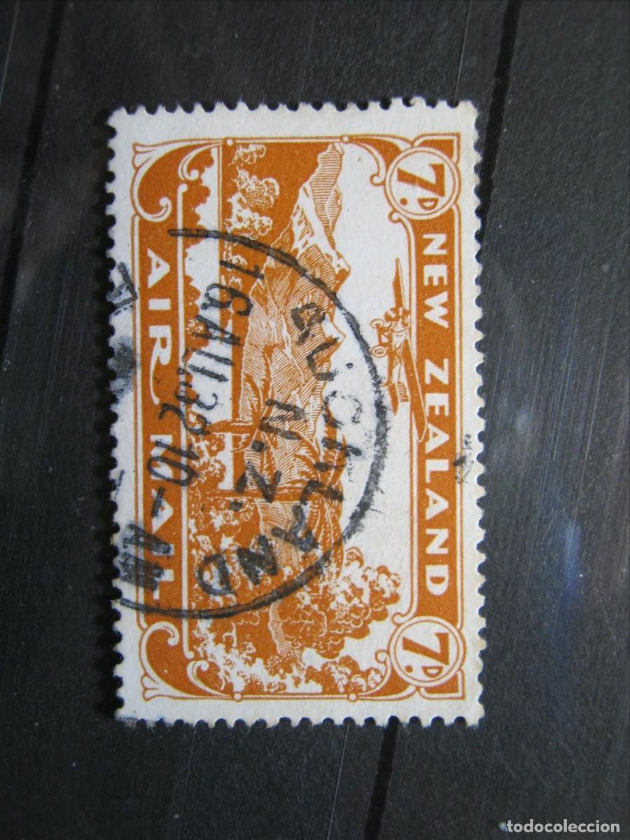 Sellos: NUEVA ZELANDA 1931 CORREO A&Eacute;REO YVERT 3 USADO PERFECTO.