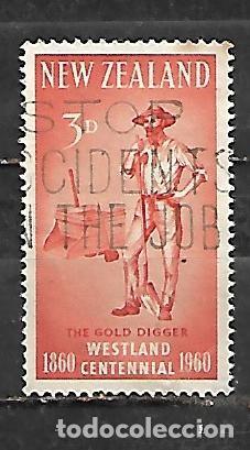 Sellos: 1960: Centenario de la provincia de Westland - Buscador de oro (usado)