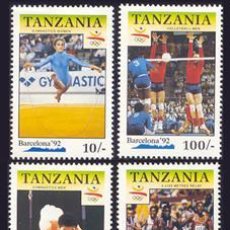 Sellos: TANZANIA 1990 564/67 ANILLAS/VOLEY/GIMNASIA 4V. B-92 I 