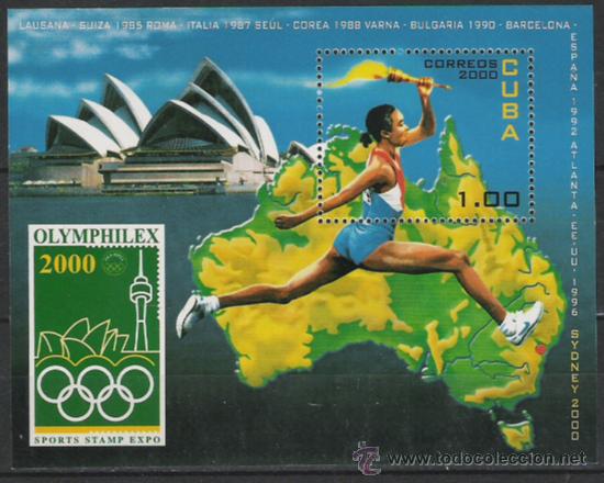 Sellos: TEMA OLIMPIADAS HOJA BLOQUE NUEVA - Foto 1
