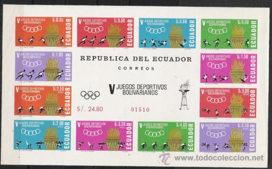 Sellos: TEMA OLIMPIADAS HOJA BLOQUE NUEVA - Foto 1