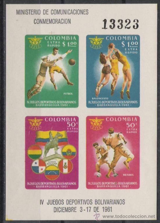 Sellos: TEMA OLIMPIADAS HOJA BLOQUE NUEVA - Foto 1