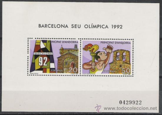 Sellos: TEMA OLIMPIADAS HOJA BLOQUE NUEVA - Foto 1