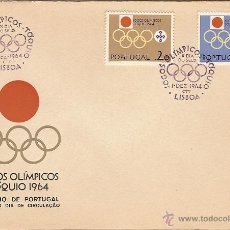 Sellos: PORTUGAL FDC & JOGOS OLÍMPICOS DE TÓQUIO1964. Lote 40016851