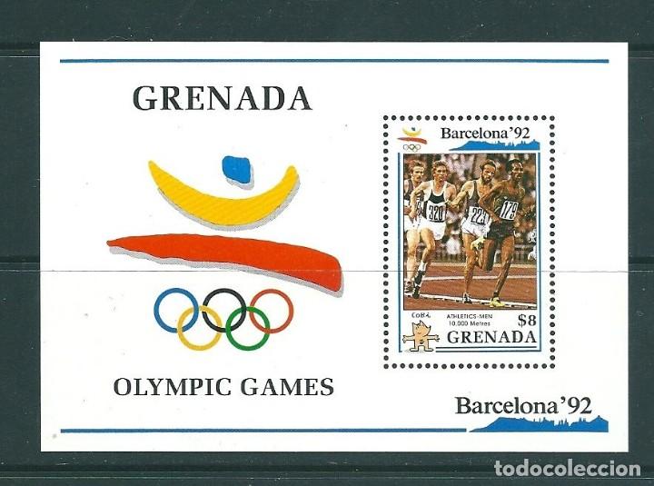 Sellos: GRENADA 1990 - OLYMPICS BARCELONA 92 - YVERT HB - 252 - Foto 1