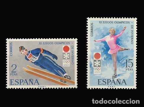 Sellos: ESPA&Atilde;�A. JJ.OO. DE SAPPORO &Acirc;&acute;72 - Foto 1