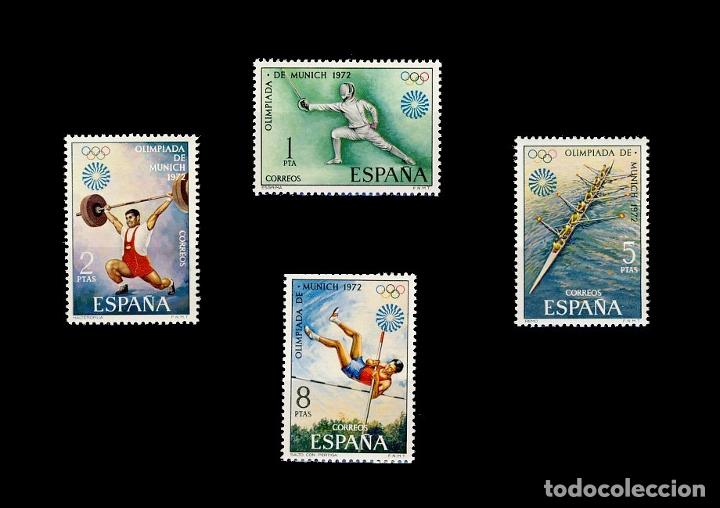 Sellos: ESPA&Atilde;�A. JJ.OO DE MUNICH &Acirc;&acute;72 - Foto 1