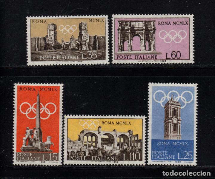 Sellos: ITALIA 788/92** - A&Ntilde;O 1959 - JUEGOS OLIMPICOS DE ROMA
