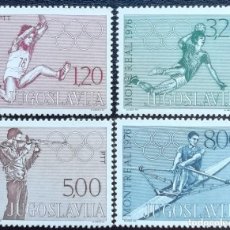 Sellos: 1976. YUGOSLAVIA. 1548 / 1551. JUEGOS OLÍMPICOS DE MONTREAL. SERIE COMPLETA. NUEVO.