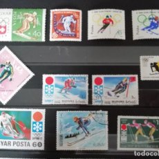 Sellos: OLYMPIC GAMES - DOWN HILL - 20 STAMPS OF THE WORLD - 60'S. Lote 278583158