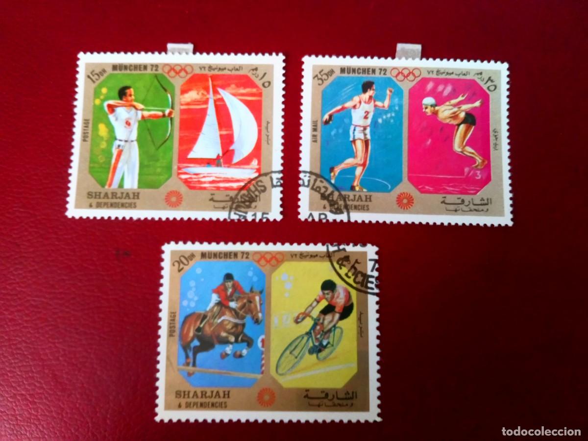 Sellos: OLIMPIADAS M&Uacute;NICH 72,SHARJAH - Foto 1