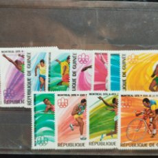 Sellos: OLIMPIADAS MONTREAL 1976 GUINEA 560/71