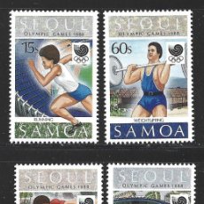 Sellos: SAMOA 668/71** - AÑO 1988 - SEUL 1988, JUEGOS OLIMPICOS