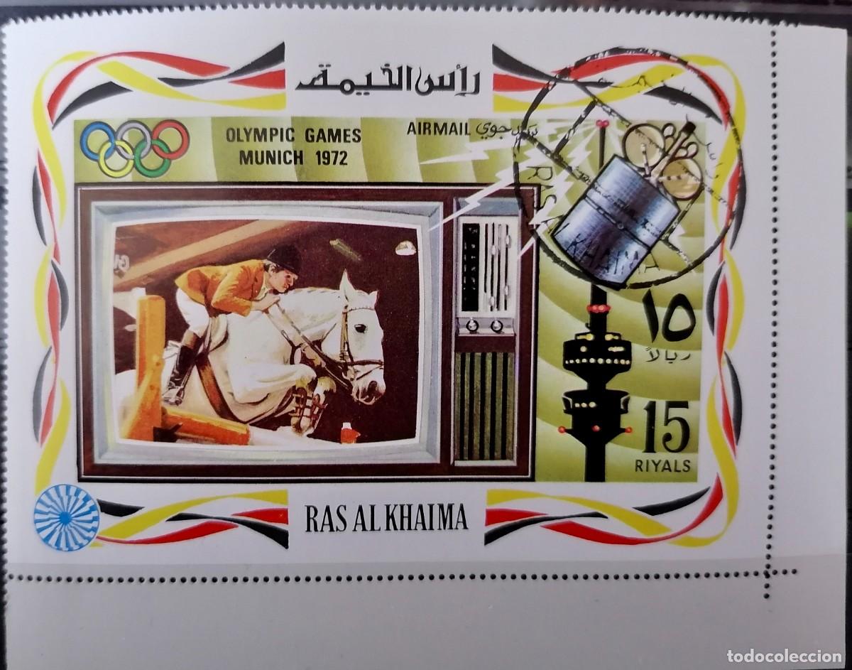 Sellos: RAS AL KHAIMA 1972 - HB JJ.OO.MUNICH . - Foto 1