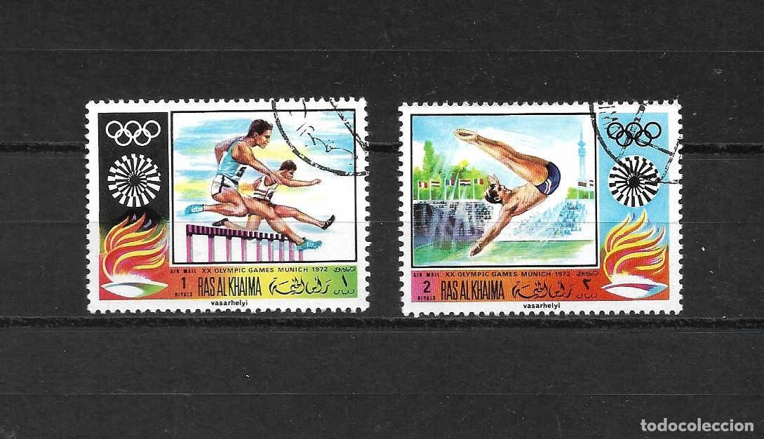 Sellos: Olimpiada de Munich&acute;72 sellos de Ras al Khaima - Foto 1