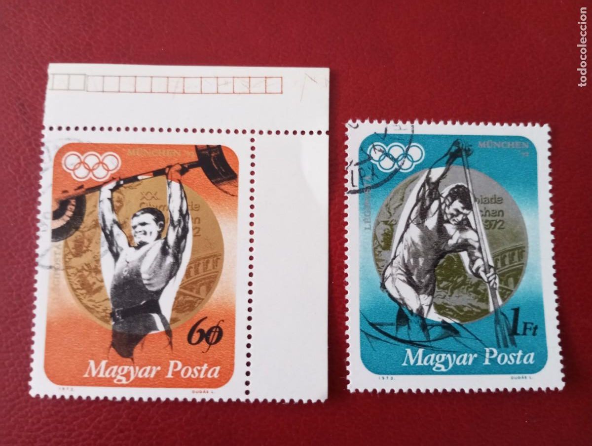 Sellos: OLIMPIADAS , MUNICH 72 SELLOS DE HUNGR&Iacute;A - Foto 1