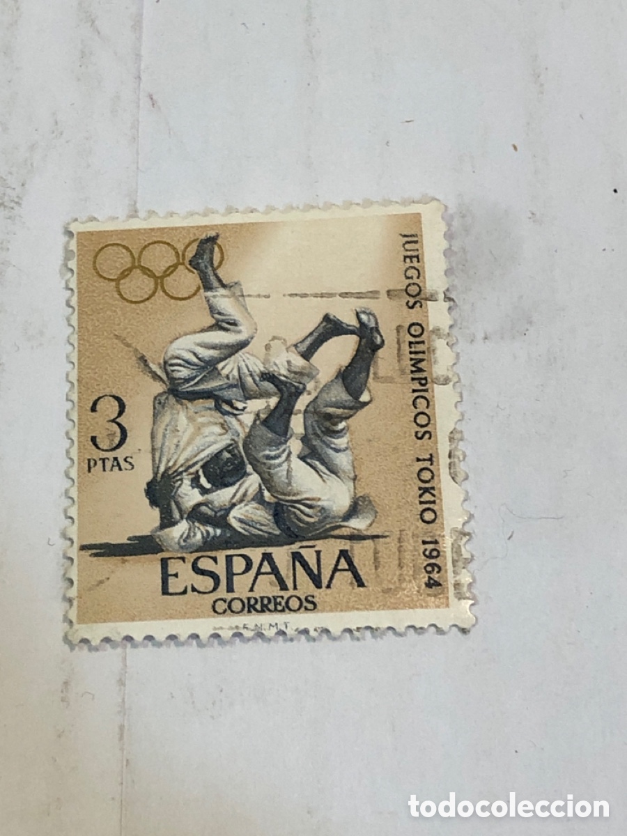 Sellos: Estampita - Juegos Olimpicos Tokio 1964 3ptas