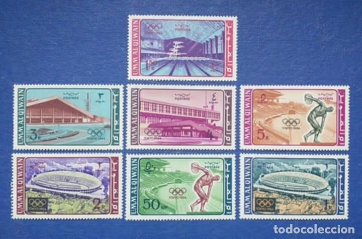 Sellos: SELLOS TEMA OLIMPIADAS UM AL QIWAIN 1964 19/25 7v. Tokio 1964