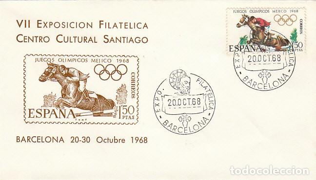 Sellos: EDIFIL 1885/8, OLIMPIADA DE MEJICO 1968 , MATASELLO EXPOSICION