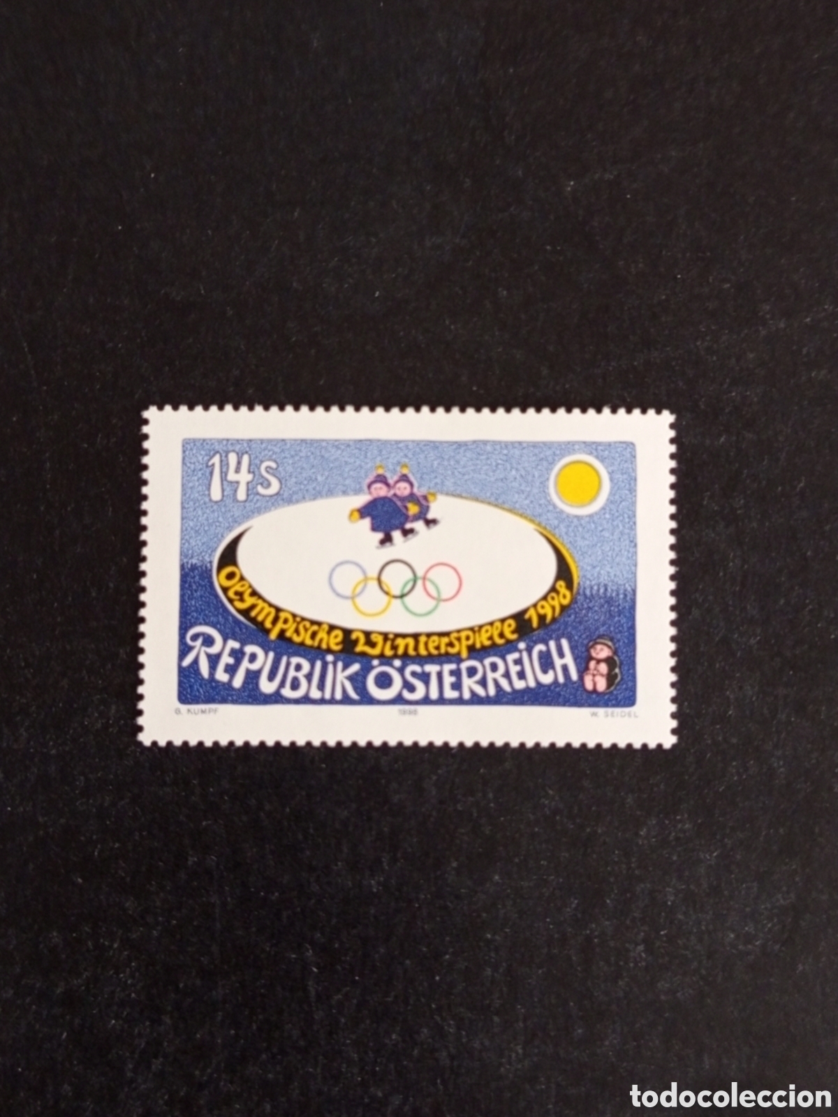 Sellos: AUSTRIA, 1998. Juegos Ol&iacute;mpicos de Nagano. Pedido m&iacute;nimo 3 &euro;. Ver fotos. Sello sin circular