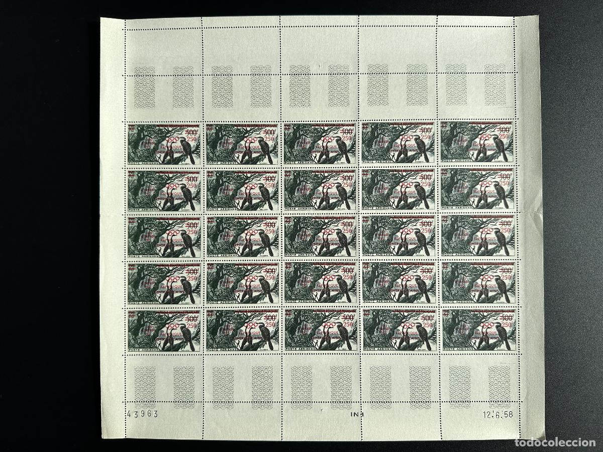 Sellos: Central African 1960 Mi. 16 tablero sobrecargado Juegos Ol&iacute;mpicos Roma P&aacute;jaro ol&iacute;mpico