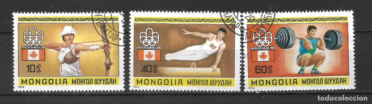 Sellos: MONGOLIA 1976 sellos usado montreal - 22/8