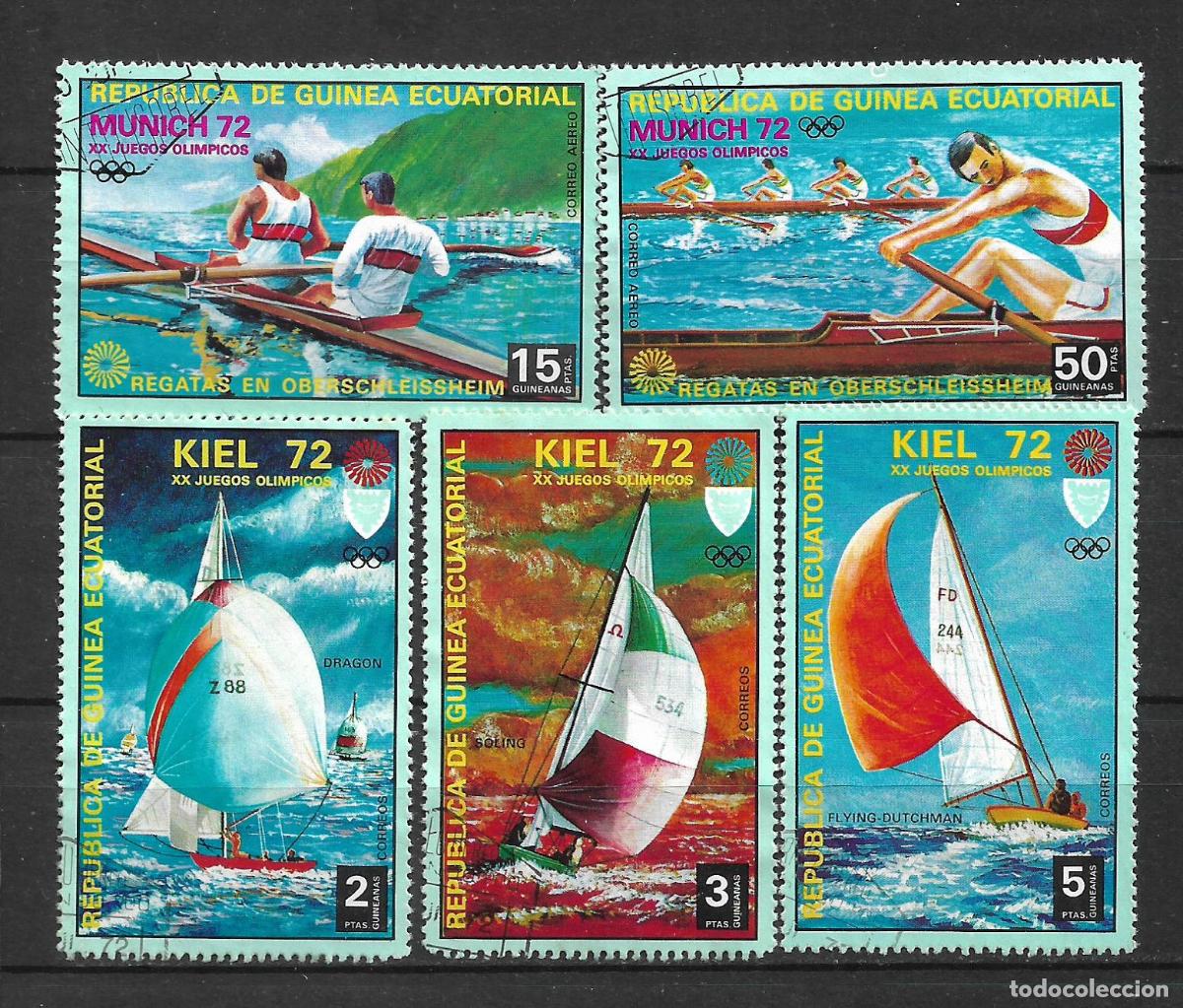 Sellos: guinea ecuatorial 1972 sellos usado olimpiadas munich - 22/8
