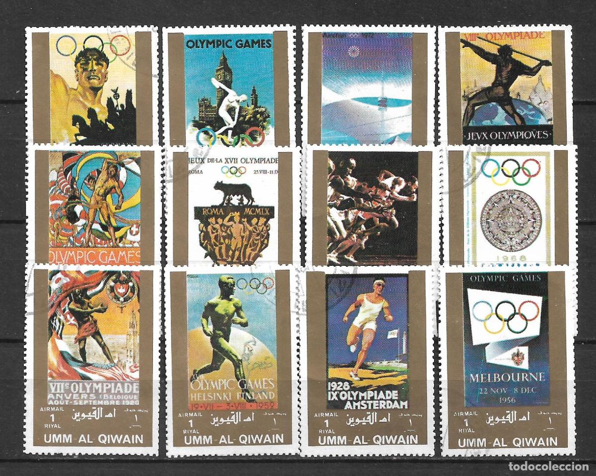 Sellos: UMM AL QIWAIN sellos usado olimpiadas - 22/8